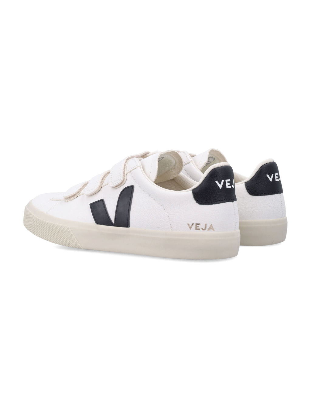 Veja Veja Recife Leather White And Black Sneakers