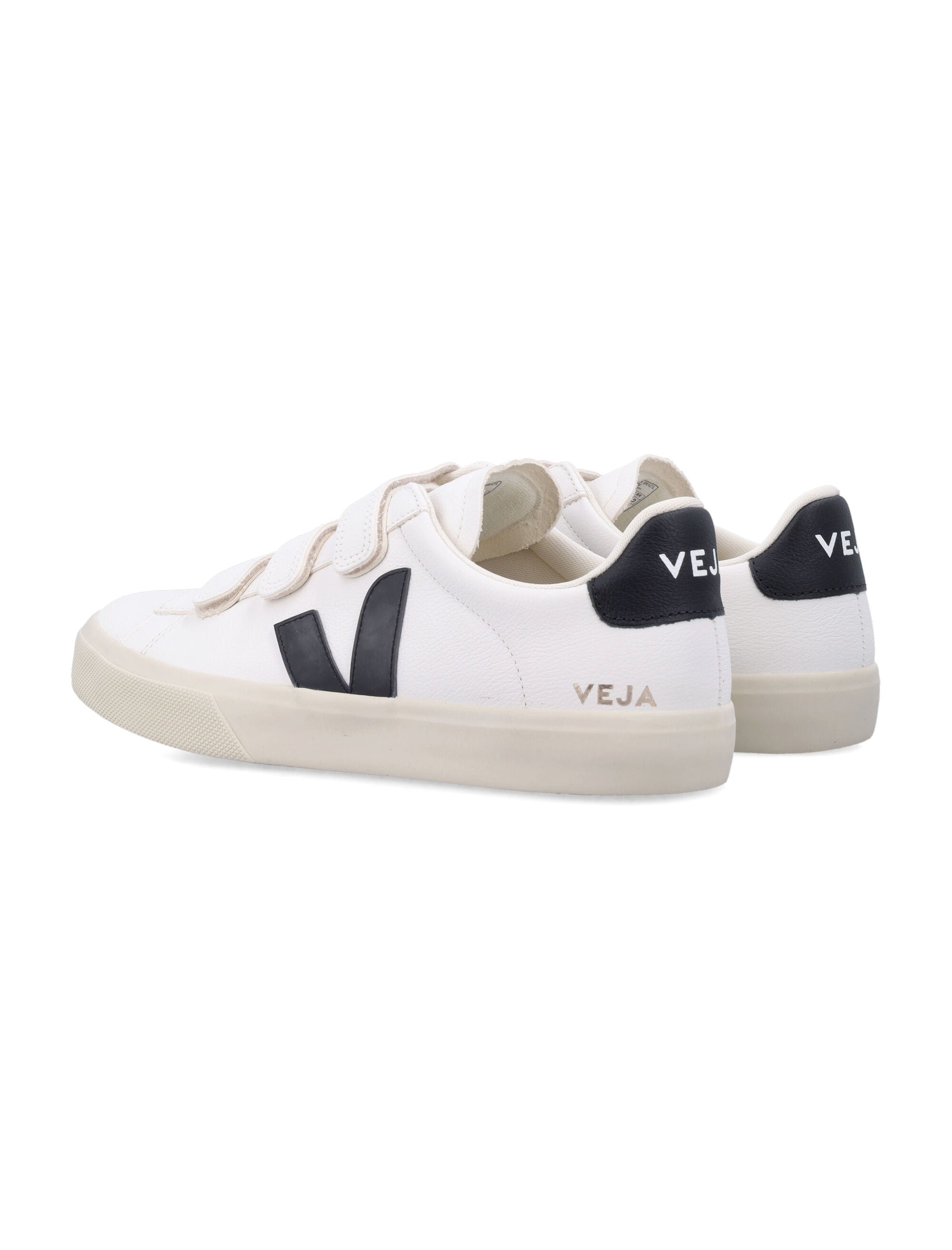 Veja Veja Recife Leather White And Black Sneakers