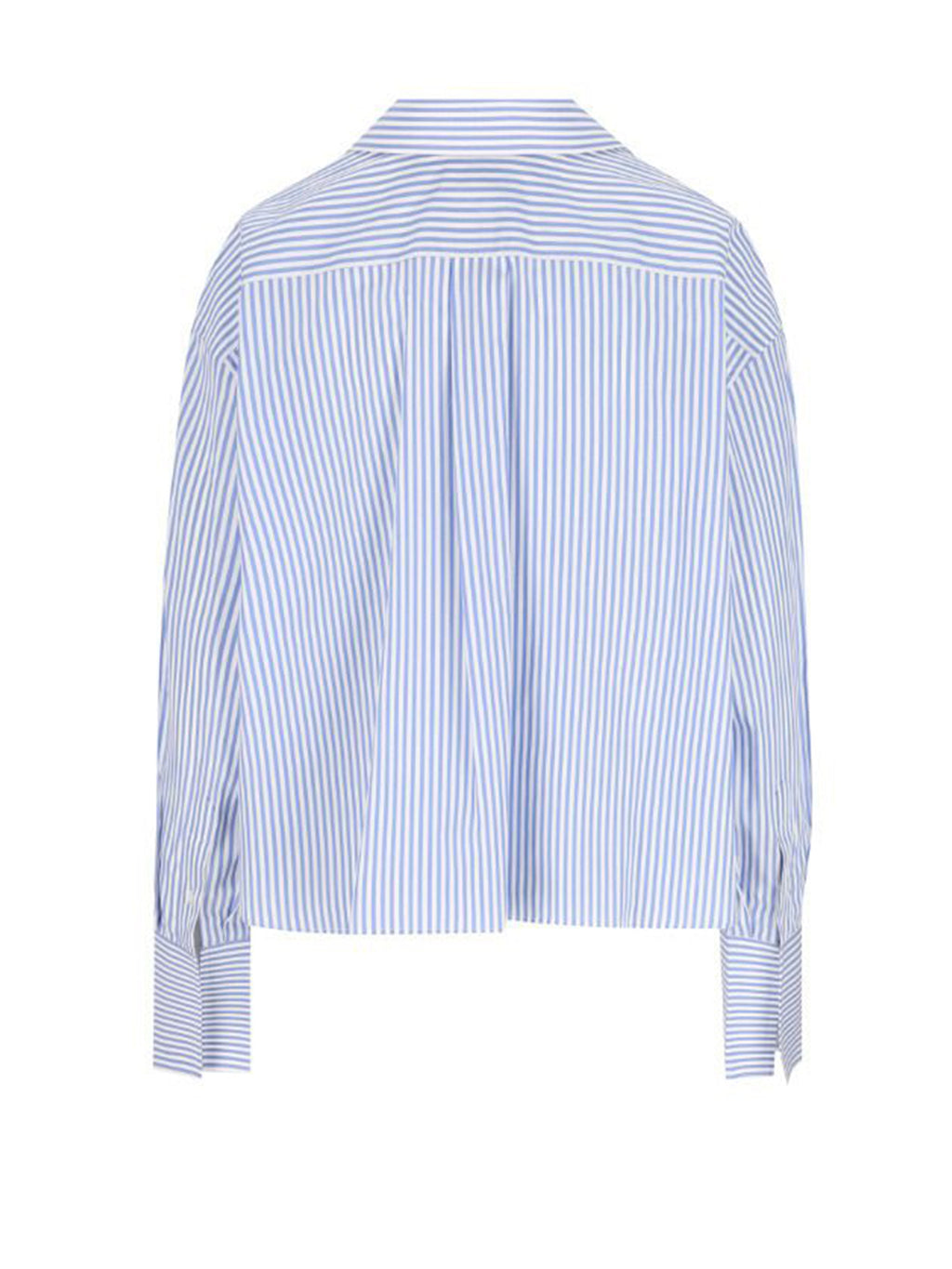 Celine Light Blue Cropped Cotton Shirt