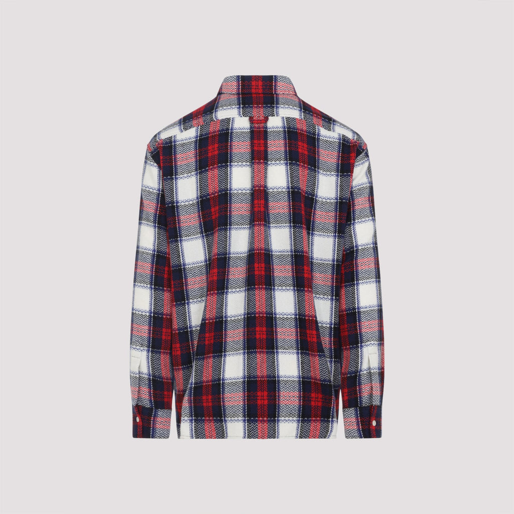 Celine Black And Red Cashmere Overshirt