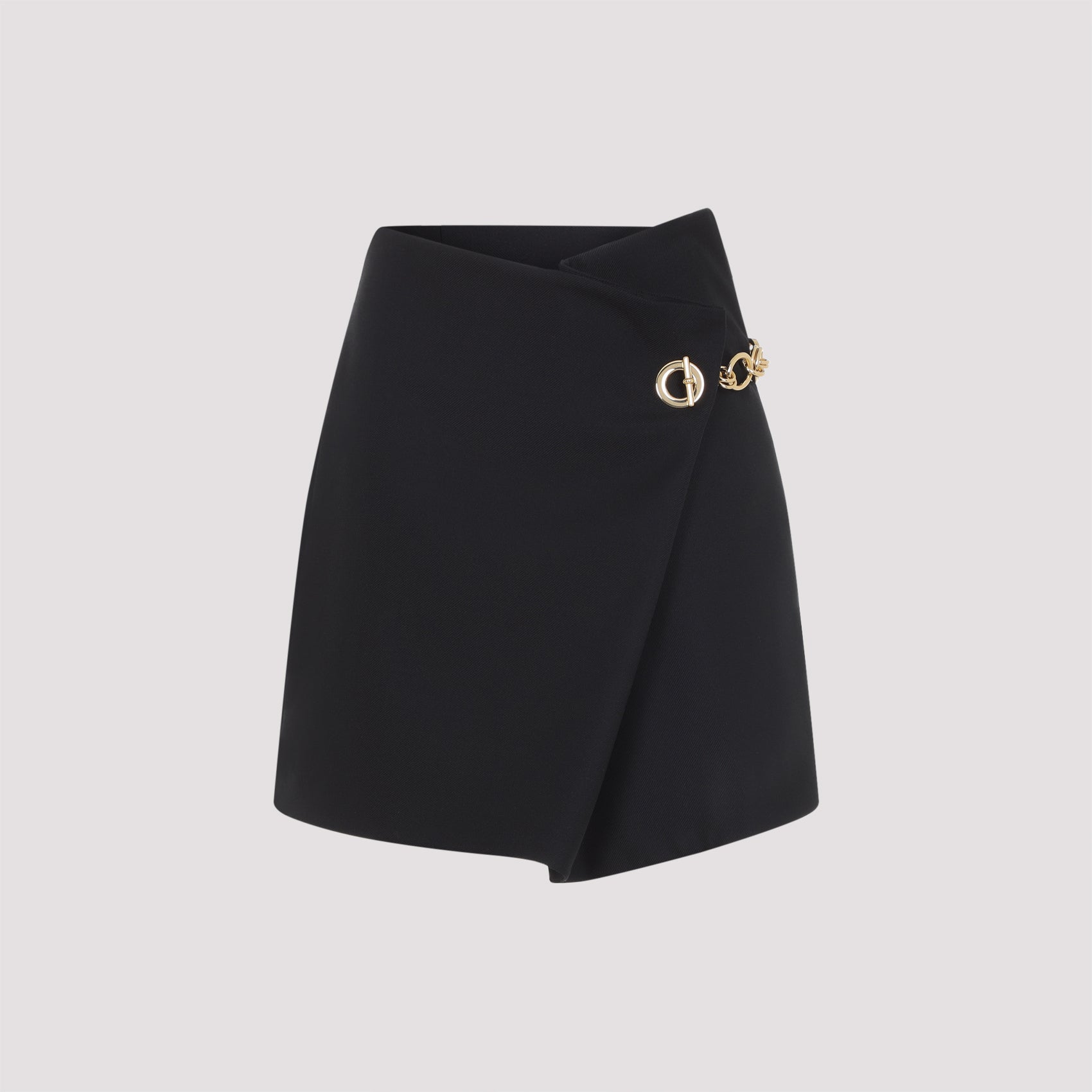 Celine Black Wool Mini Skirt