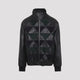 Lanvin Black Intarsia Calf Leather Bomber Jacket