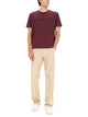 Lanvin Bordeaux Cotton T-Shirt