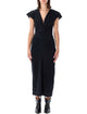 Isabel Marant Nadra Wrap Dress In Black Jersey