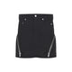 Rick Owens Black Bolan Banana Cotton Mini Skirt