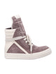 Rick Owens Rick Owens Geobasket Suede Leather Woman's Sneakers