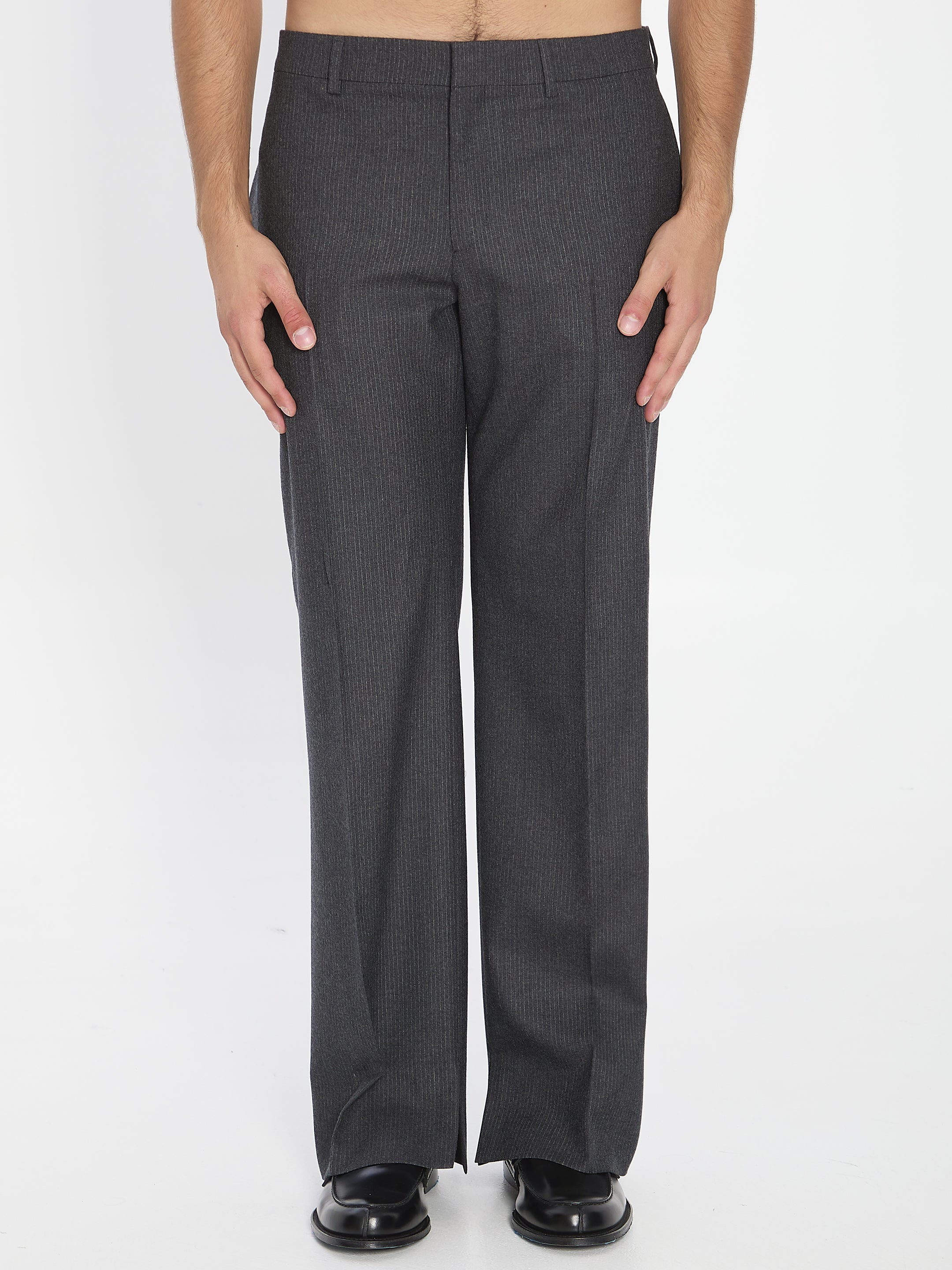 Celine Grey Wool Pants