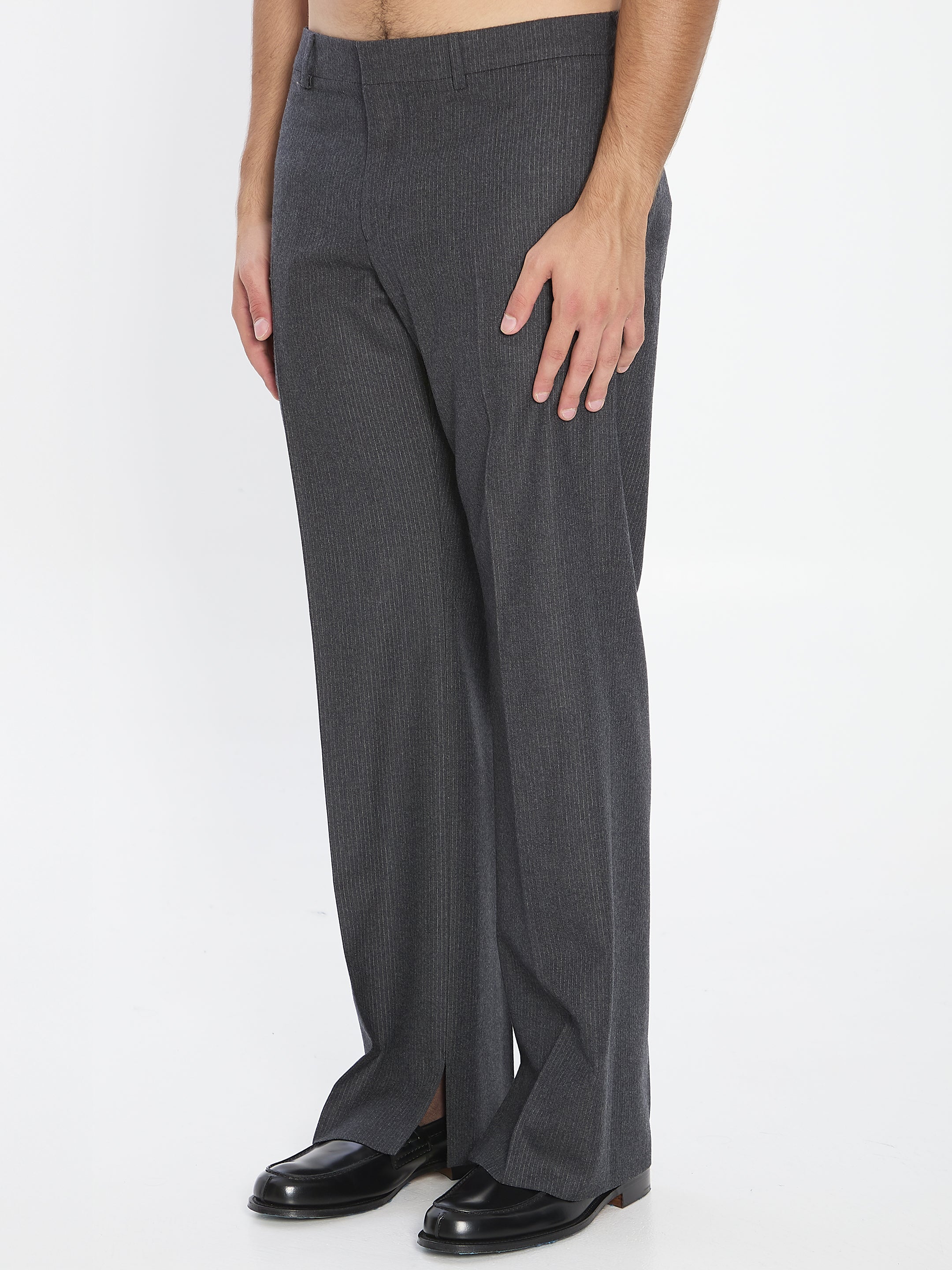 Celine Grey Wool Pants
