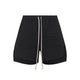 Rick Owens Black Cotton-Blend Shorts