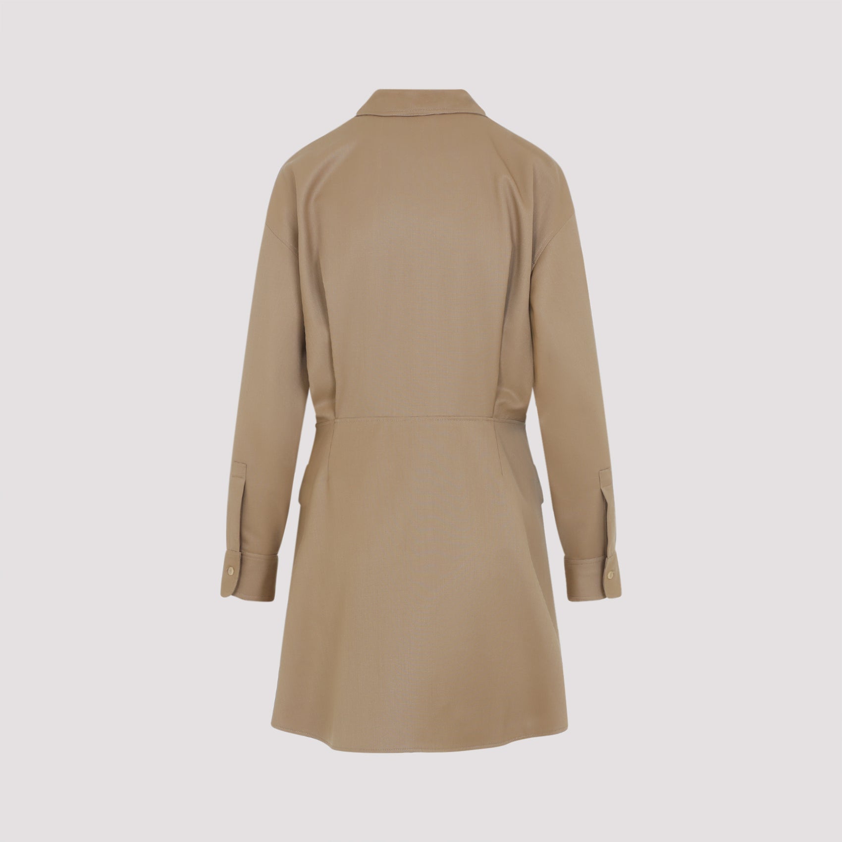 Celine Beige Wool Mini Dress