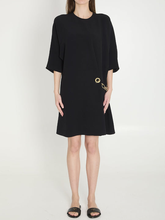 Celine Black Viscose Midi Dress