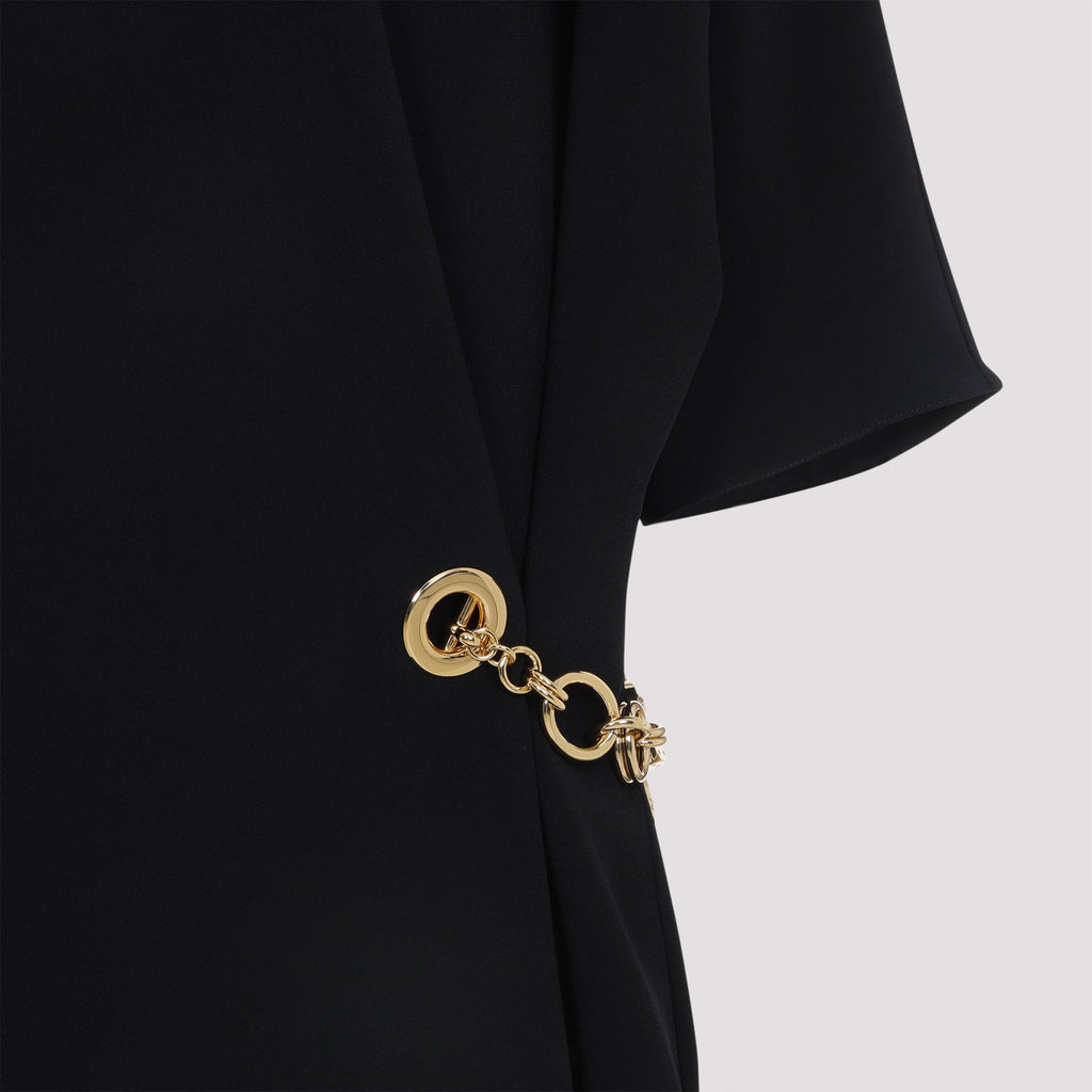 Celine Black Viscose Midi Dress