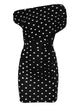 Self-Portrait Polka Dot Knit Mini Dress