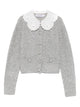 Self-Portrait Lace Collar Cardigan