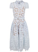 Self-Portrait Floral Lace  Midi Dress
