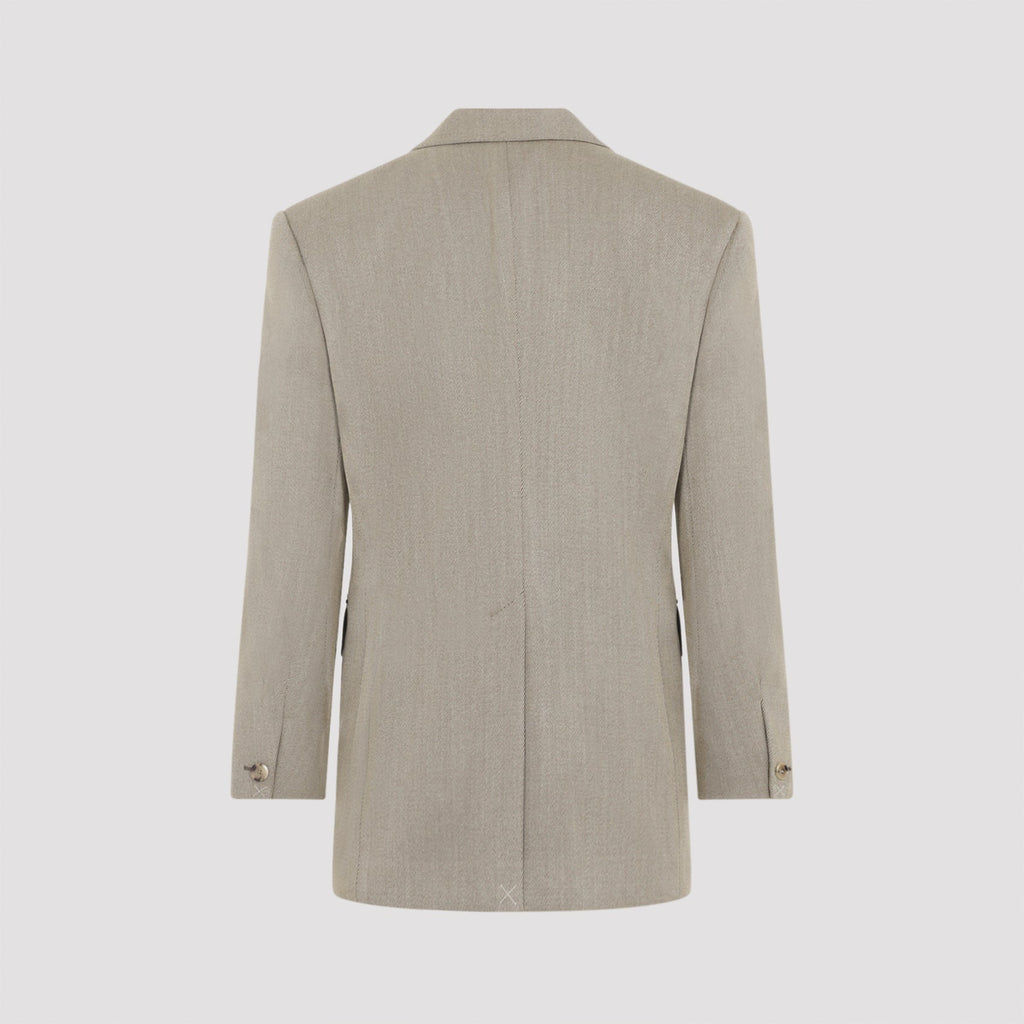 Celine Beige Colonne Wool Jacket