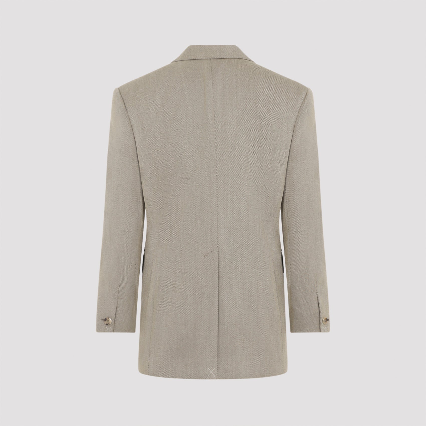 Celine Beige Colonne Wool Jacket