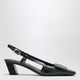Roger Vivier Belle Vivier Night Green Slingback Pumps In Python-Effect Leather