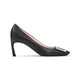 Roger Vivier Black Belle Trompette Calf Leather Pumps