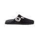 Roger Vivier  Black Suede Mule Slidy Viv