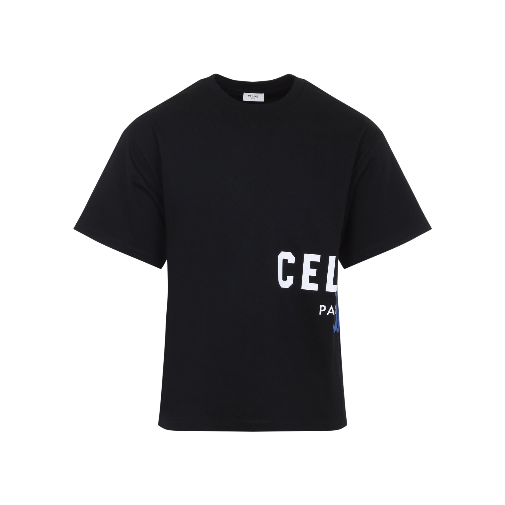 Celine Black Relaxed Cotton T-Shirt