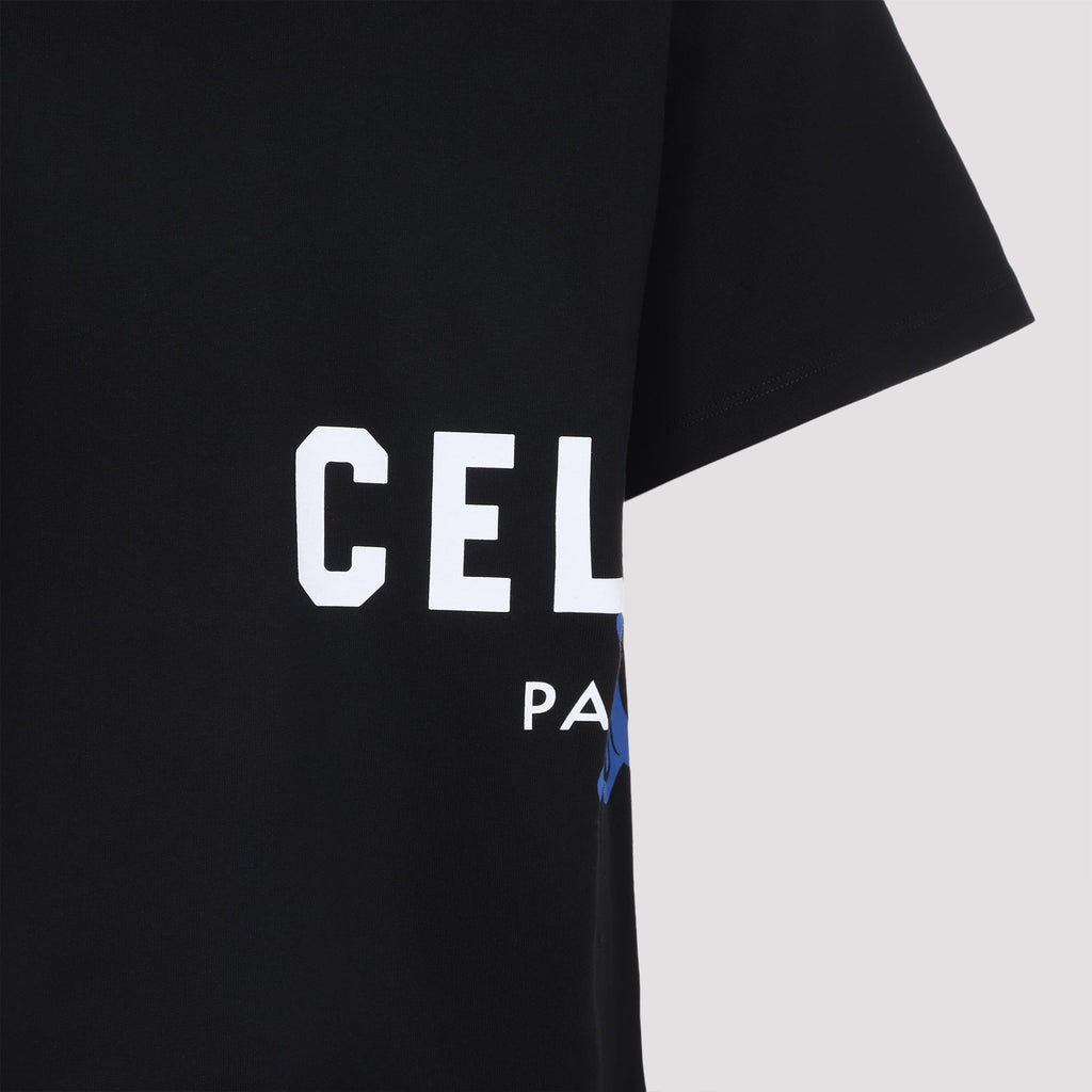 Celine Black Relaxed Cotton T-Shirt