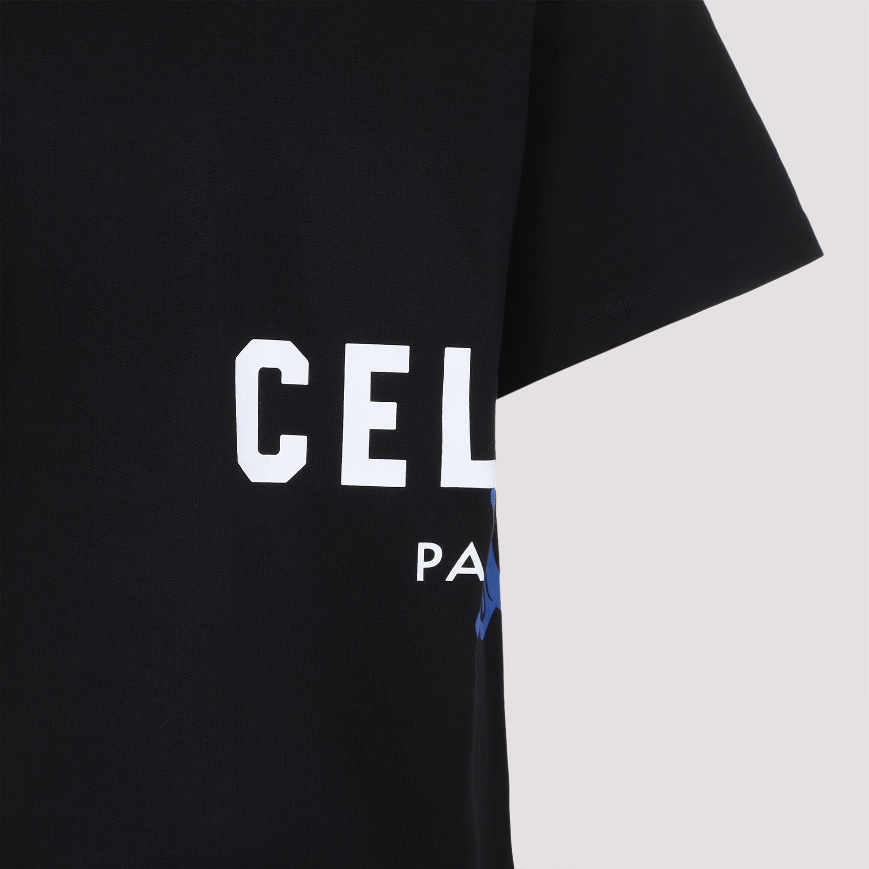 Celine Black Relaxed Cotton T-Shirt