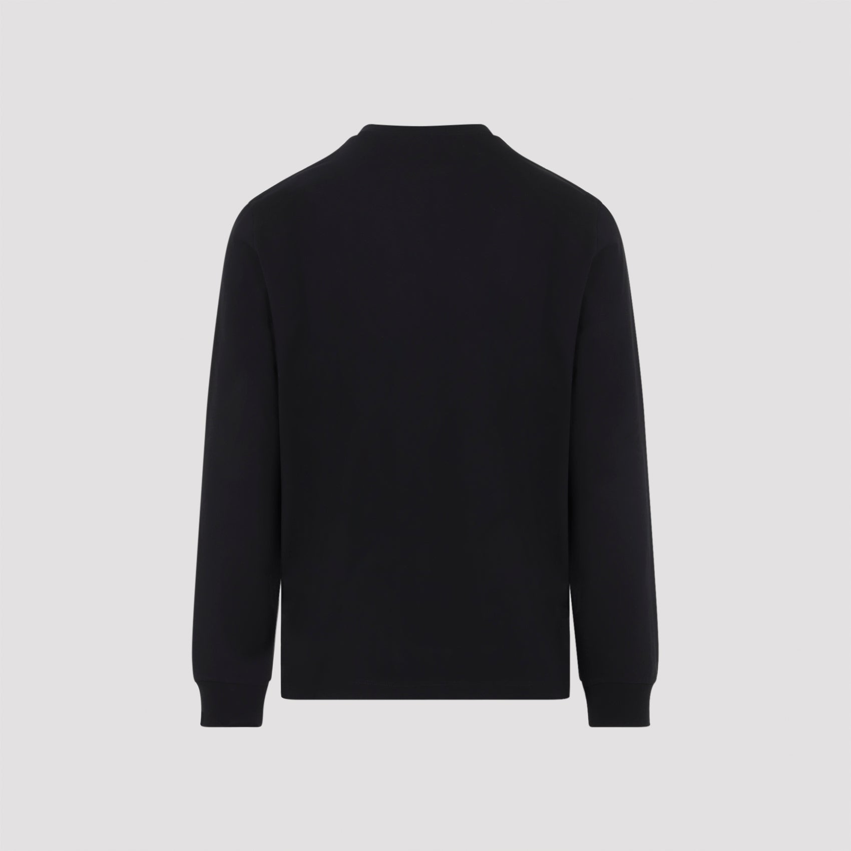 Celine Black Long-Sleeved Cotton T-Shirt