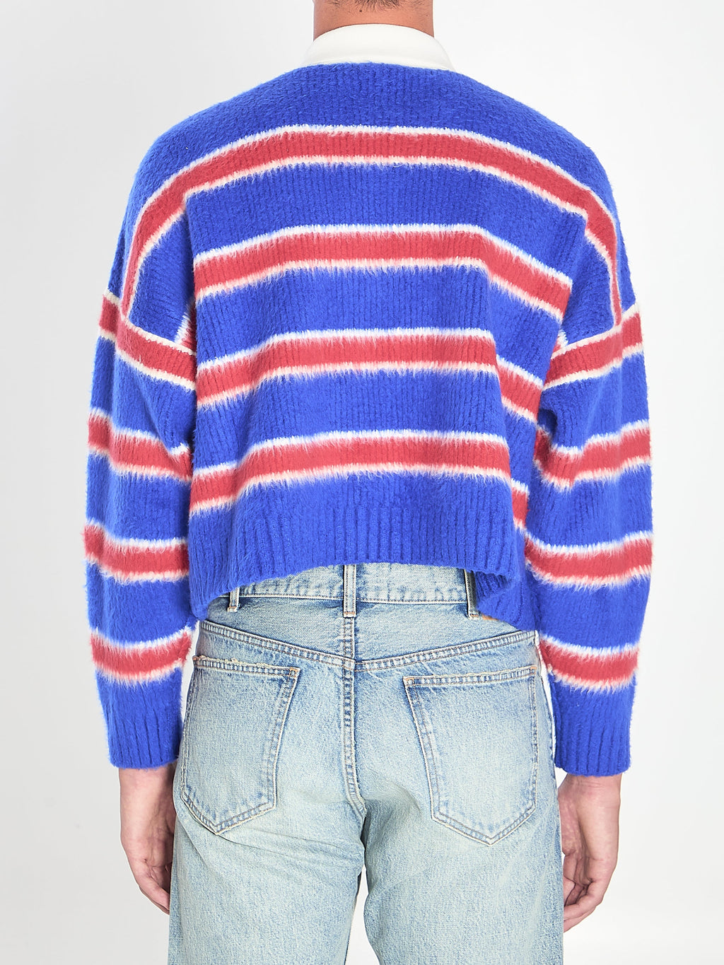 Celine Blue And Red Cotton Polo