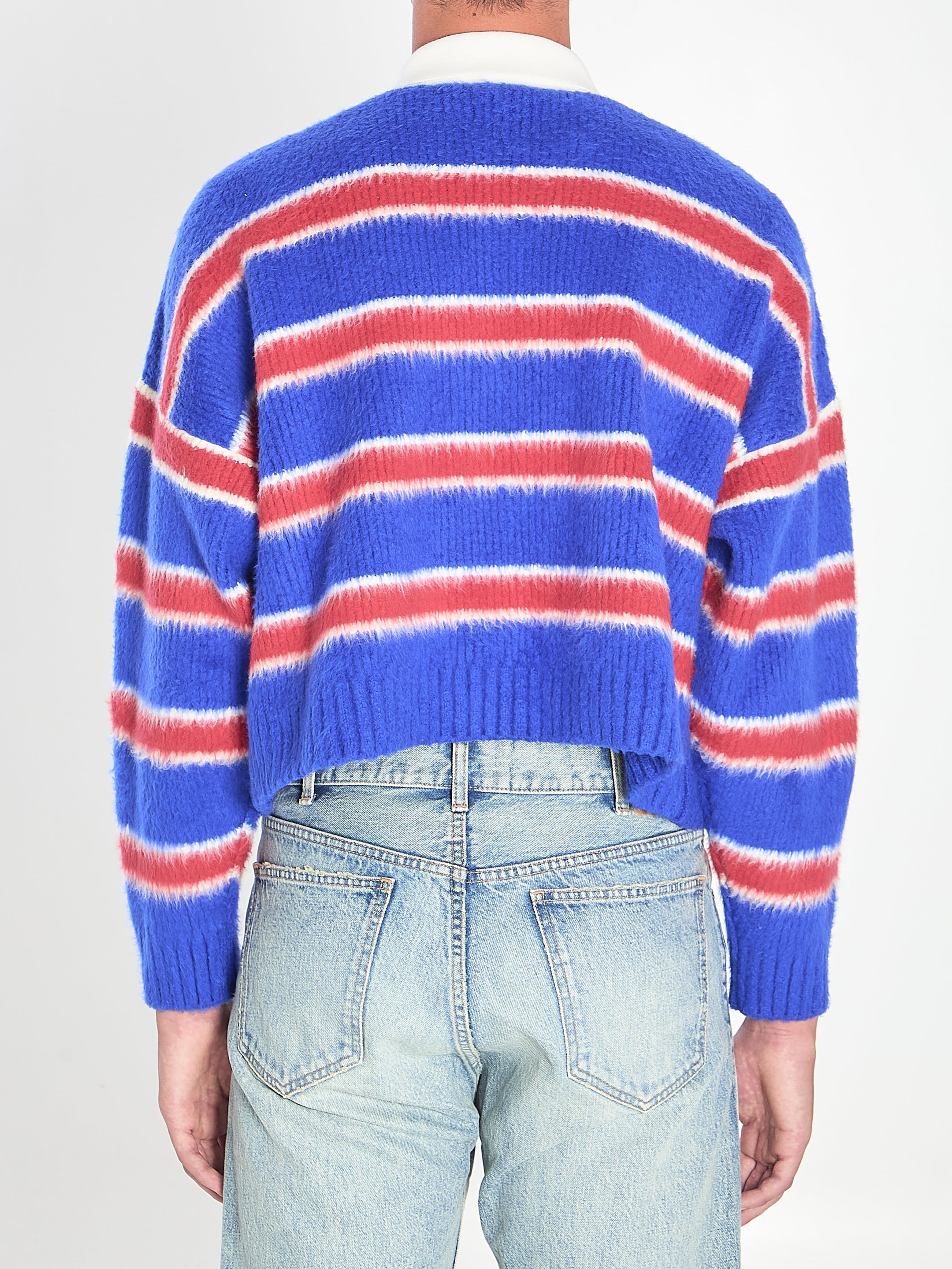 Celine Blue And Red Cotton Polo