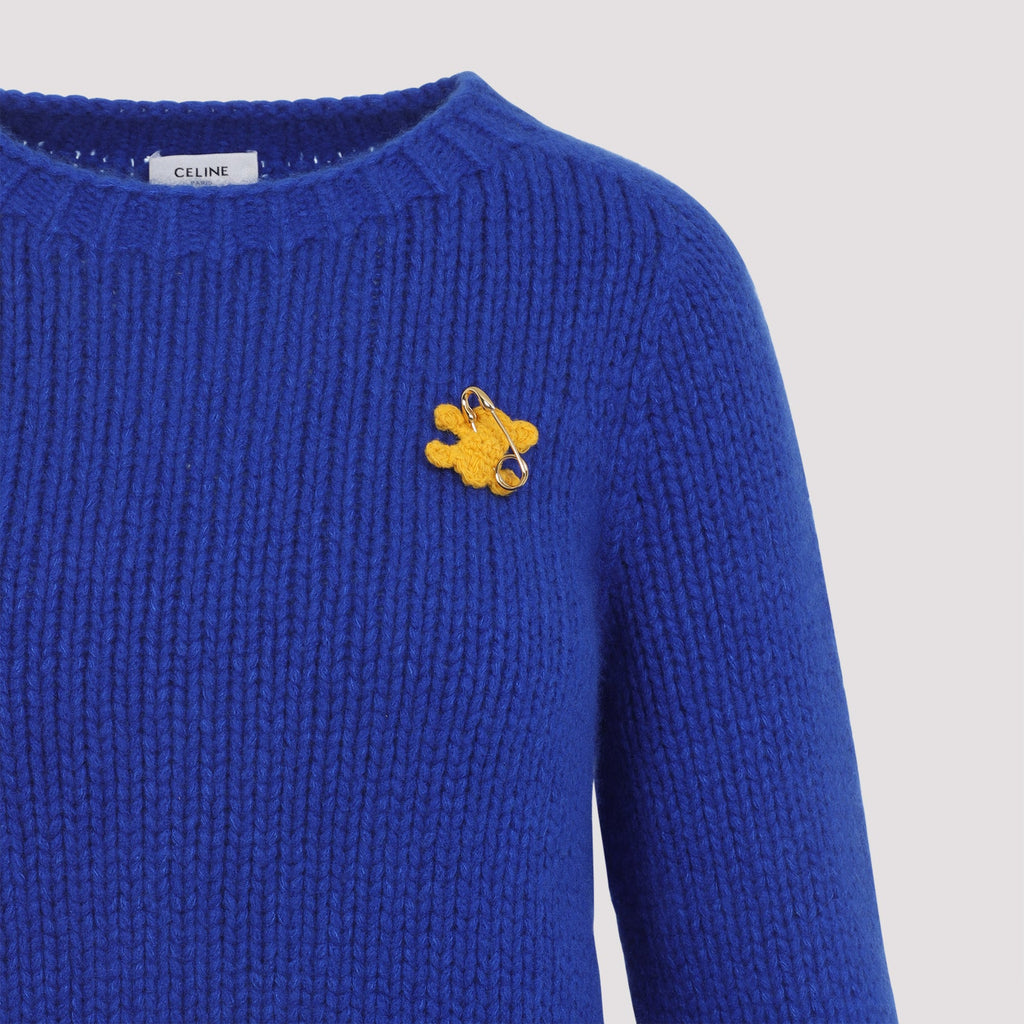 Celine Royal Blue Crewneck Sweater
