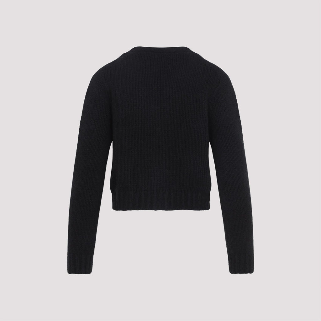 Celine Black Cashmere And Silk Cardigan