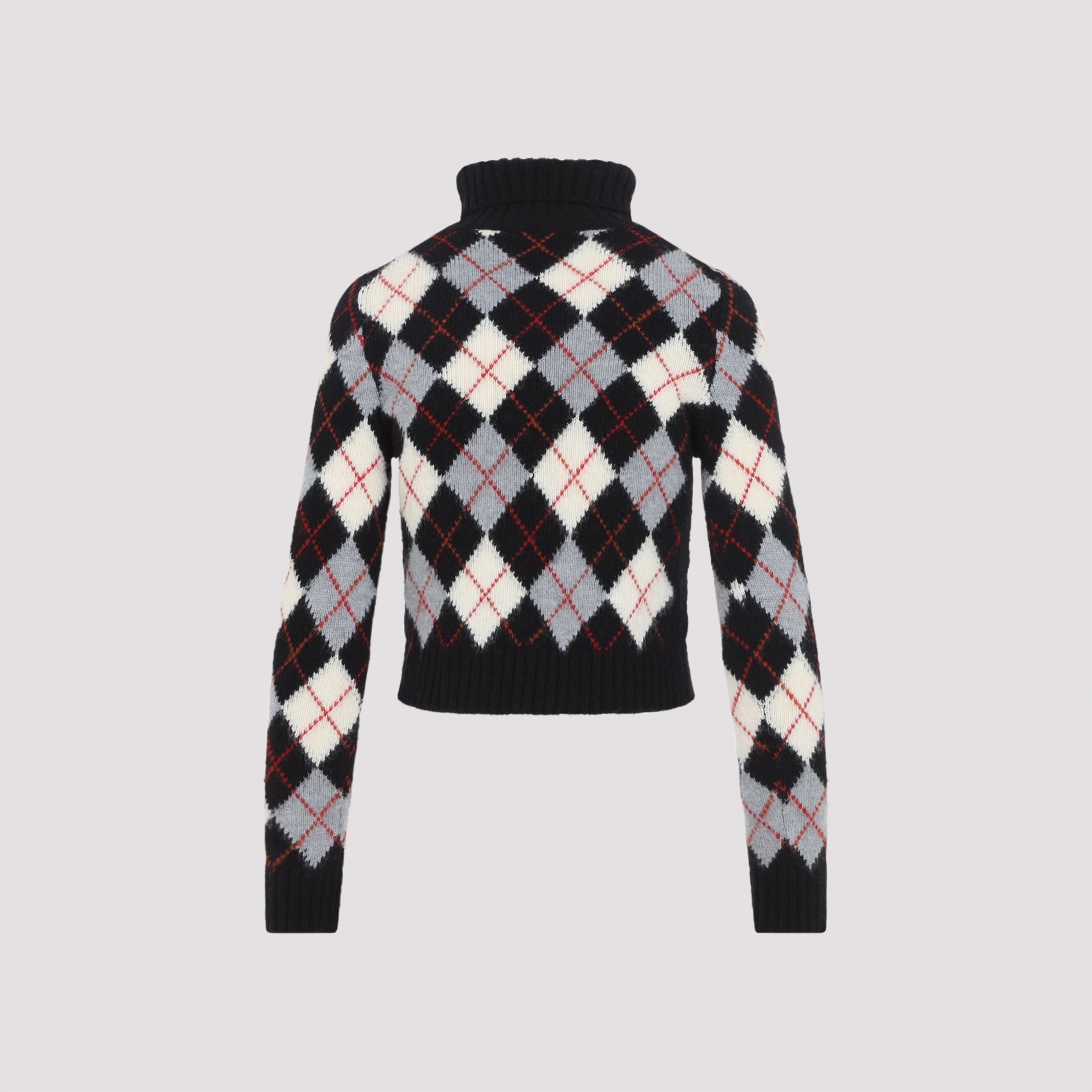 Celine Black White And Grey Wool Sweater