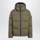 Stone Island Military Green Ripstop Nylon Zip-Up Down Jacket