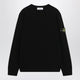 Stone Island Black Wool Crew-Neck Sweater