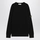 Stone Island Black Ribbed Crewneck Sweater