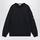 Stone Island Navy Blue Cotton Crewneck Sweatshirt