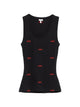 Loewe Logo-Embroidered Ribbed-Knit Tank Top
