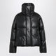 Mm6 Maison Margiela Short Padded Faux Leather Jacket In Black
