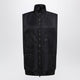 Mm6 Maison Margiela Black Nylon Zipup Vest