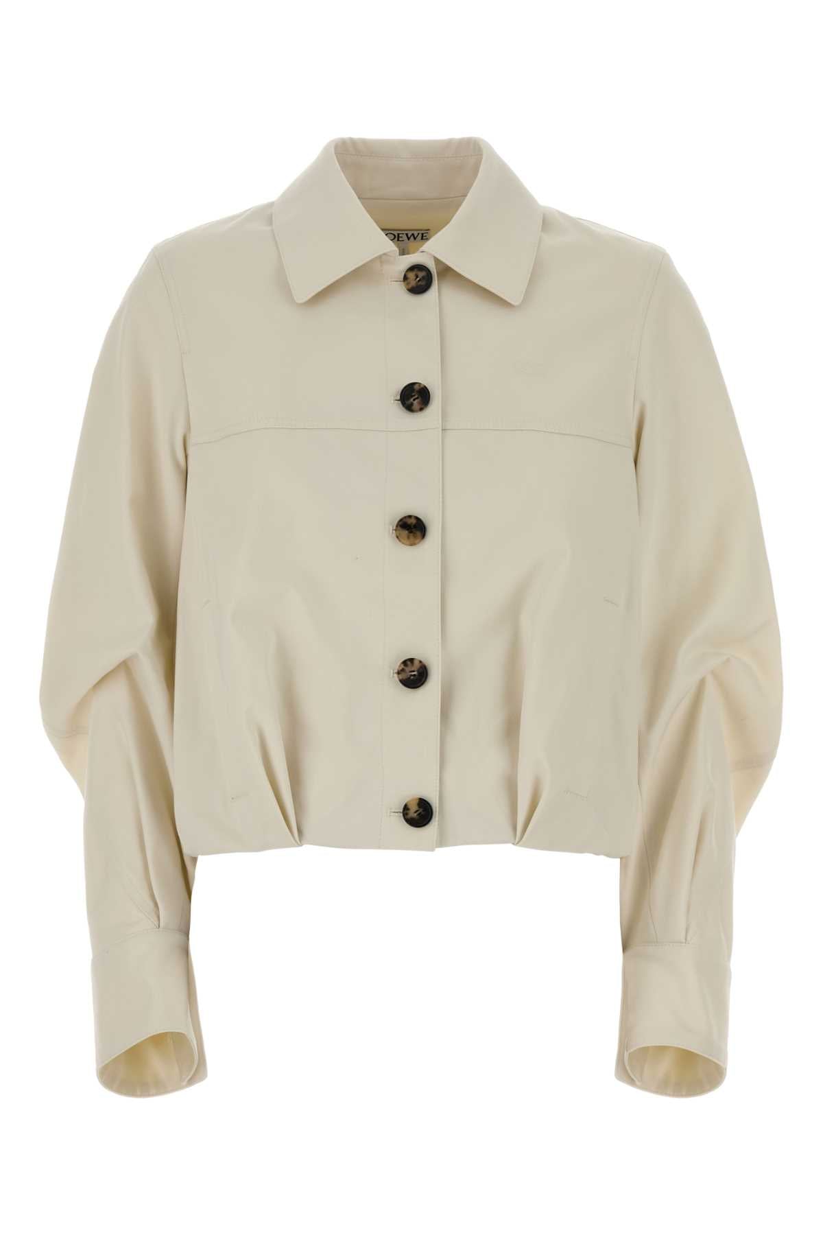 Loewe Ivory Cotton Blend Jacket