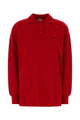 Loewe Red Stretch Cashmere Blend Polo Shirt