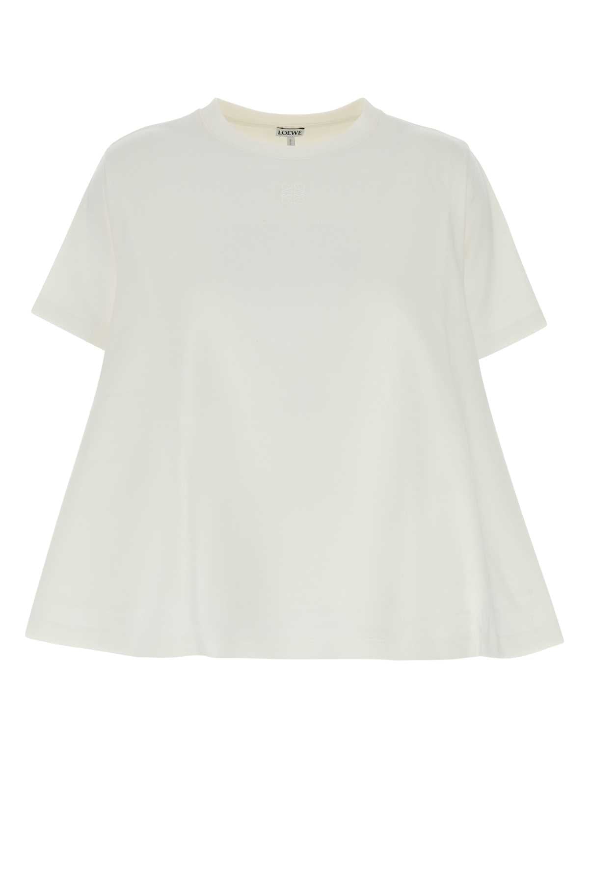 Loewe White Cotton Blend T-Shirt
