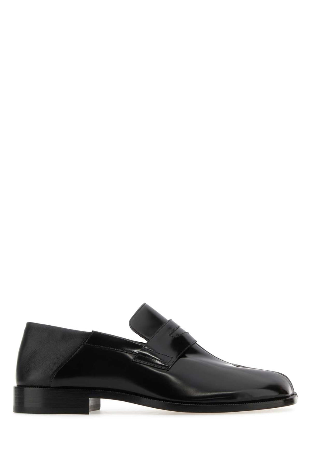 Maison Margiela Black Leather Tabi Loafers