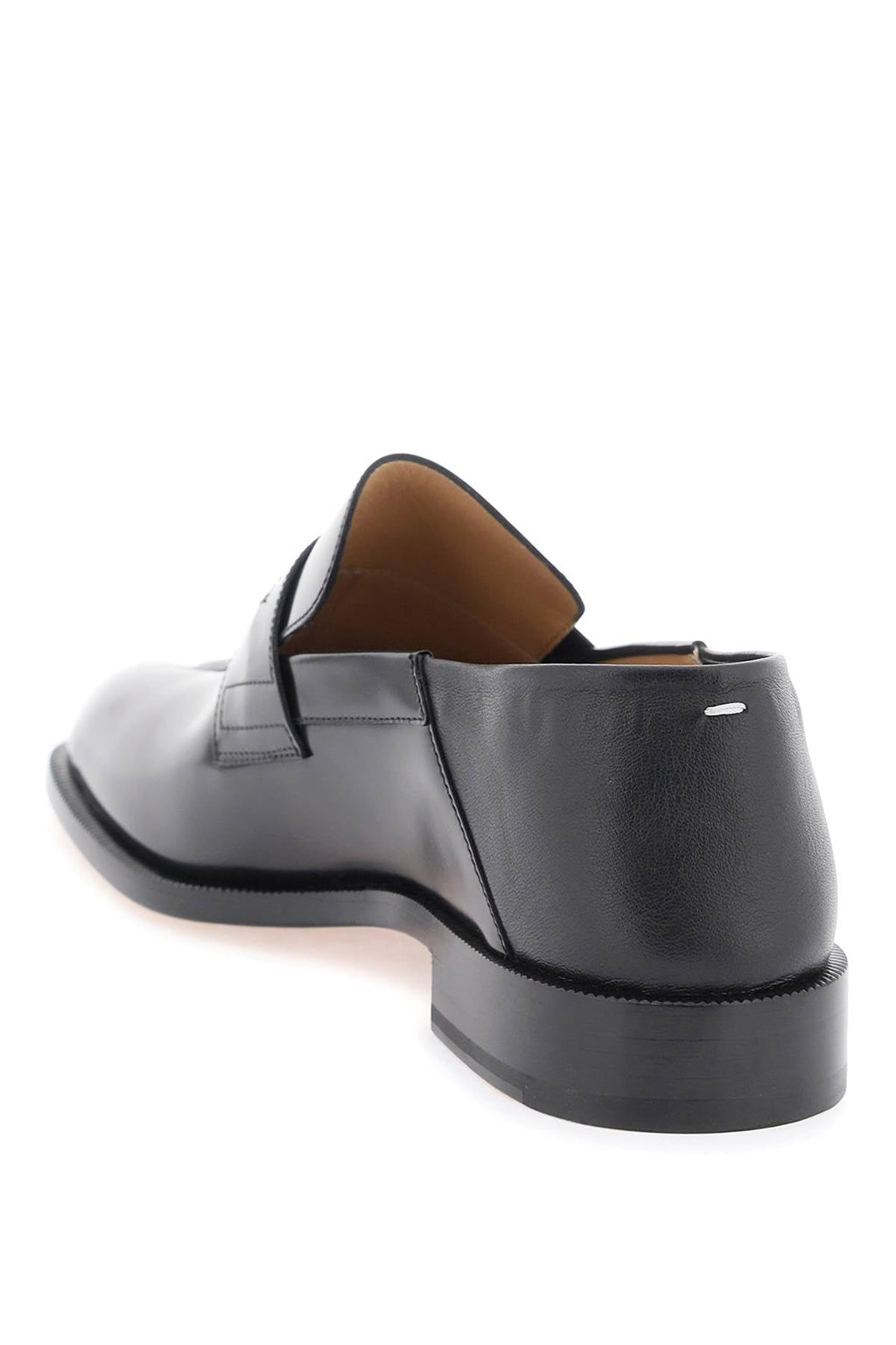 Maison Margiela Black Leather Tabi Loafers