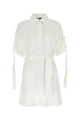 Loewe White Cotton Blend Paulaâ€™S Ibiza Mini Dress