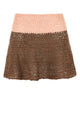 Loewe Two-Tone Crochet Paula S Ibiza Mini Skirt