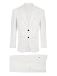 Dsquared2 White Cotton Elastane Jacket Pants
