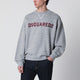 Dsquared2 Grey Mélange Sweatshirt With Logo Embroidery