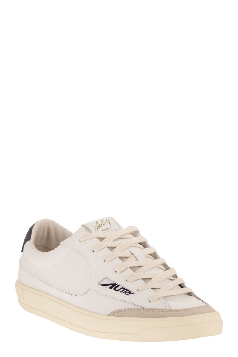 Autry Windscape Low - Leather Trainers With Suede Inserts